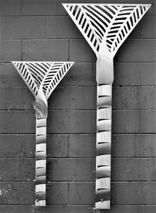 Grounded Art - Aluminium Nikau Palm Wall Art