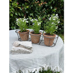 Load image into Gallery viewer, Aged Terracotta 3 Pot Wire Basket
