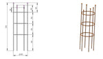Load image into Gallery viewer, Tiny Anvil Corten Column Plant Support
